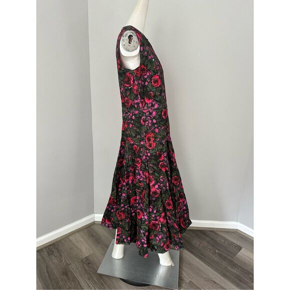 NWT Marni Sleeveless Floral Poplin Starlight A-Line Dress Size US 8 $1390 - Picture 8 of 11